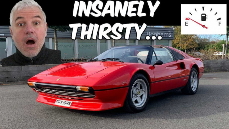 old ferrari 308 vs bmw ev: how far will they go with $12 of fuel?