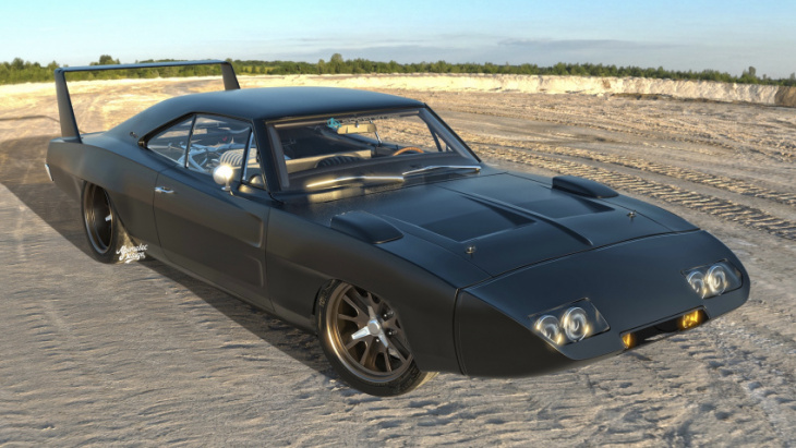 speedkore's new concept is a mid-engined dodge charger daytona