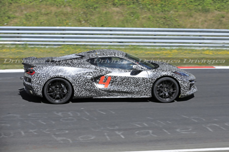 spied! hybrid chevrolet corvette 'e-ray' caught lapping nürburgring