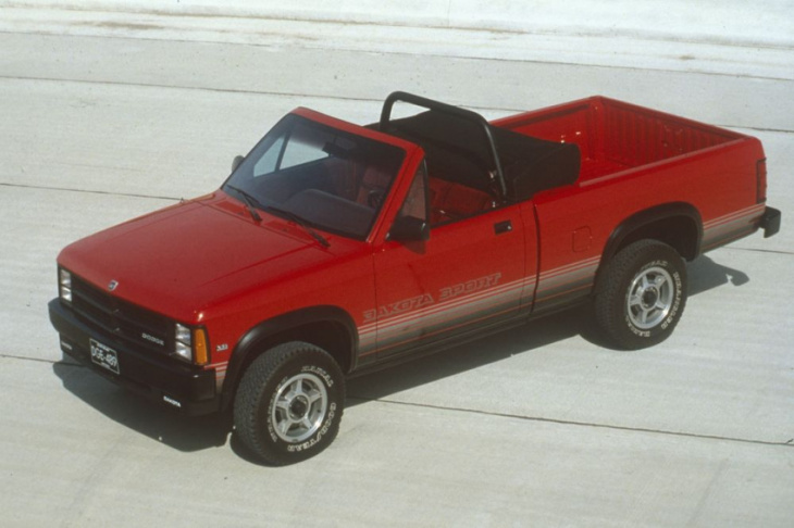 a look back at the dodge dakota convertible, a softtop pickup