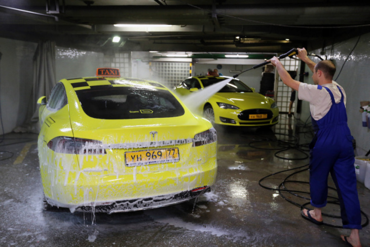 is it safe to take an electric vehicle through a carwash?