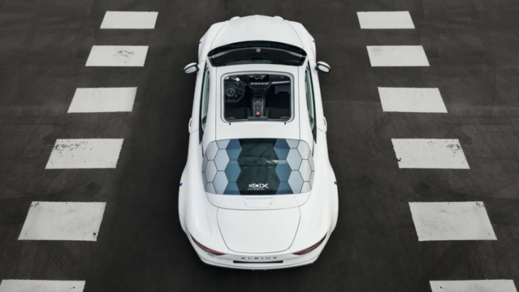 android, alpine a110 e-ternite electric concept car revealed