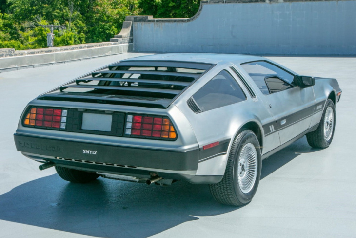 an 80's classic 1981 delorean dmc-12 is up for auction