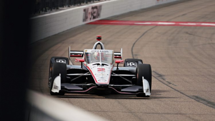newgarden dominates to take victory in first race from iowa