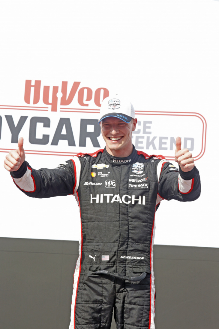 how josef newgarden just pulled to within 15 points of indycar series lead