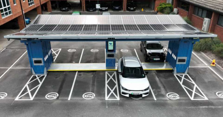 solar car park provides ev drivers with 20,000 miles of charge