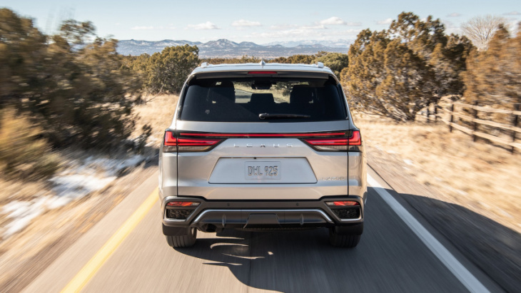 driving, hauling humans, and getting a massage in the 2022 lexus lx600 
