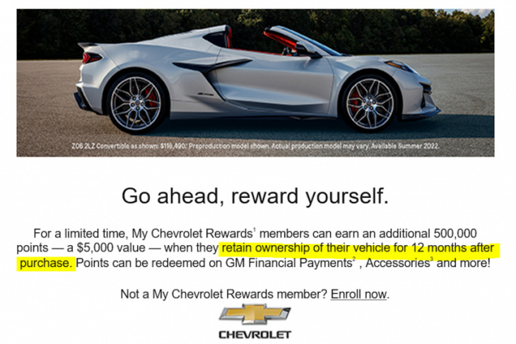 chevy offering some corvette buyers thousands not to flip cars for profit