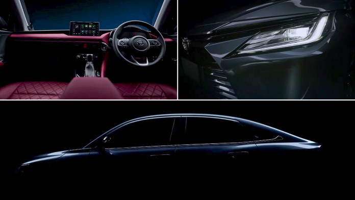 next-gen toyota vios teased ahead of august 9 debut – fastback silhouette, red interior!