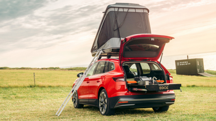 you want this skoda enyaq iv with a roof tent