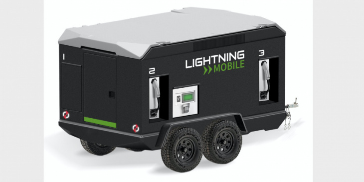 lightning emotors reveals mobile dc charging station