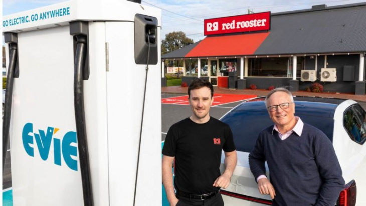 quarter chicken, free chips and ev charging: red rooster partners with evie networks