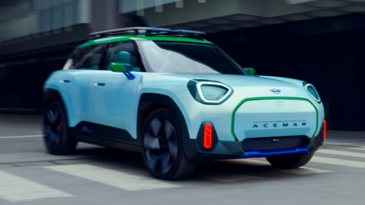 mini reveals all-electric aceman crossover concept