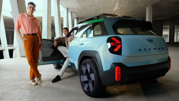 mini reveals all-electric aceman crossover concept