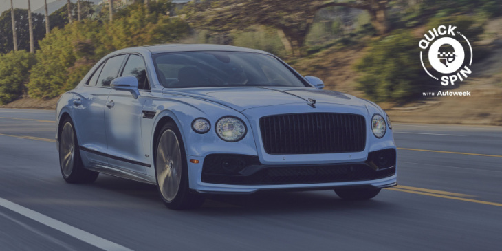 the 2022 bentley flying spur hybrid is a true land yacht