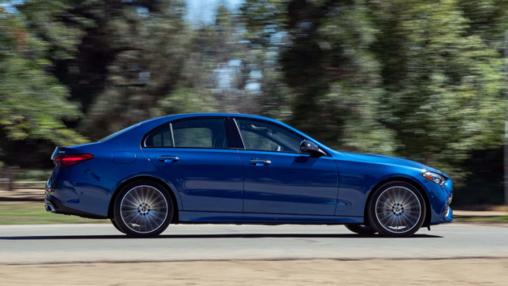 2022 mercedes c300 4matic first test: can it catch the audi a4 and bmw 330i?