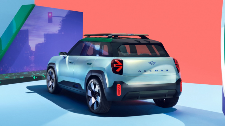 the mini concept aceman is an angular, unusual glimpse at the brand's electrified future