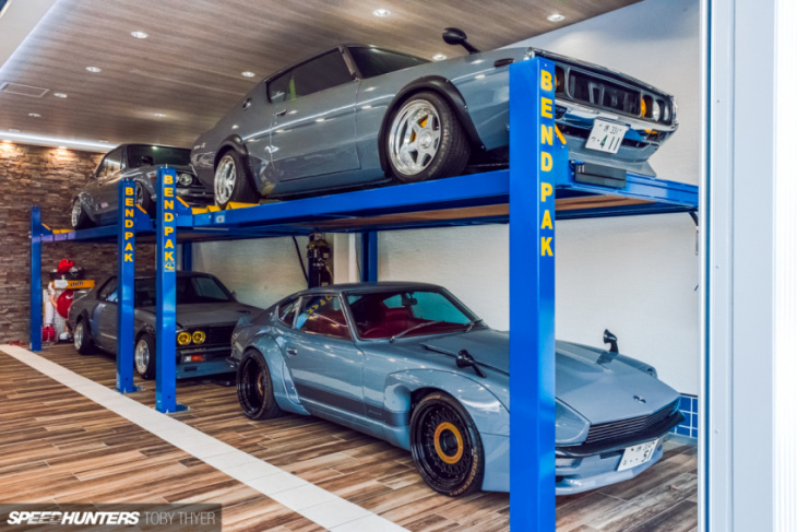 a four-car garage of jdm dreams