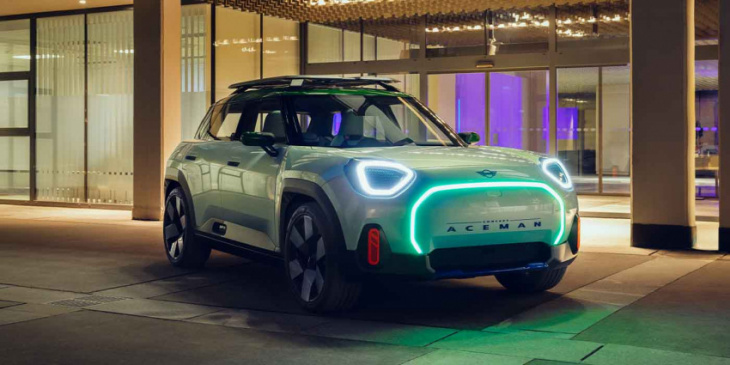 mini introduces aceman concept – its first all-electric crossover previewing new brand design language
