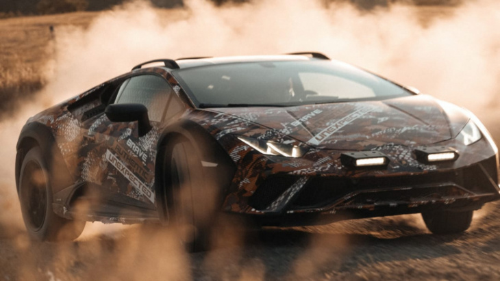 official images of new lamborghini sterrato off-road supercar unveiled