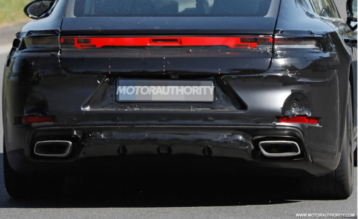 2024 porsche panamera spy shots and video: redesigned model to stick with ice power