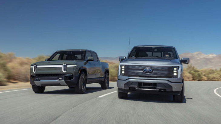 android, 2022 ford f-150 lightning vs. rivian r1t: the closest finish in mt history