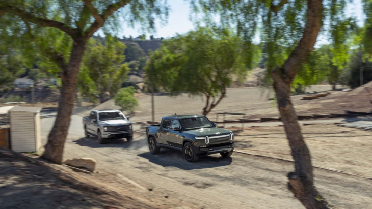 android, 2022 ford f-150 lightning vs. rivian r1t: the closest finish in mt history