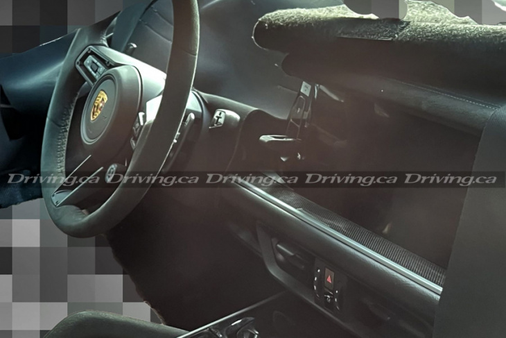 spied! 2023 porsche cayenne coupé flashes new interior