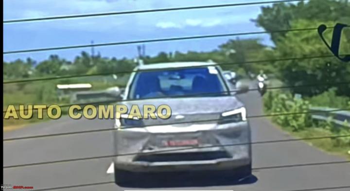 production-spec mahindra xuv400 electric suv spied