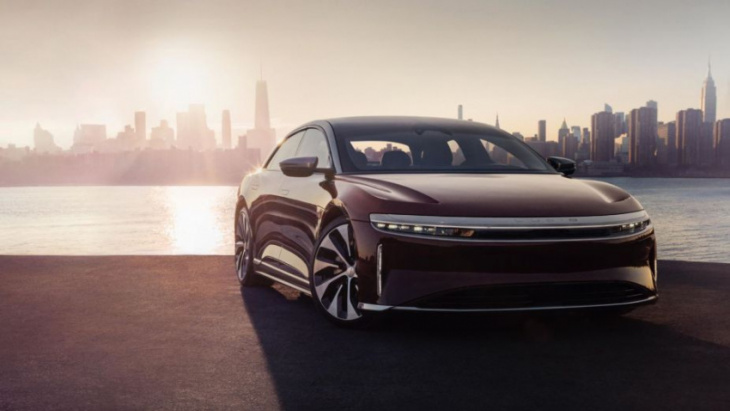 the lucid air just outranked the tesla model 3, named greenest ev in the u.s. by bloomberg