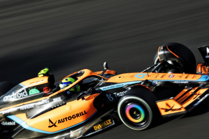 norris: mclaren not in pole fight despite strong friday pace
