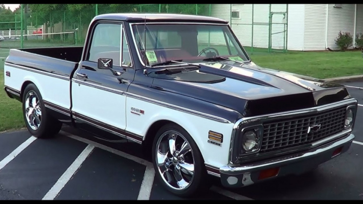 sharp 1972 chevy c/10 383 street truck – good looking ride, sweet interior and nice engine sound