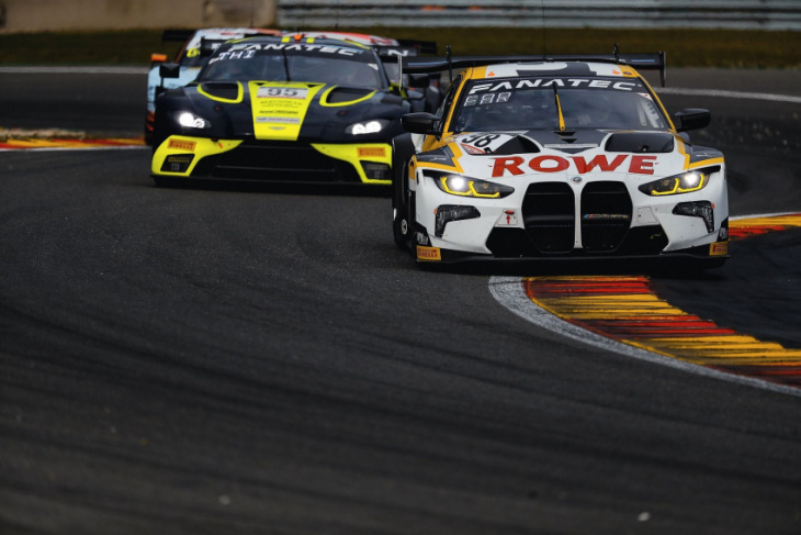 bmw m4 gt3 finishes 5th at 24 hours of spa-francorchamps