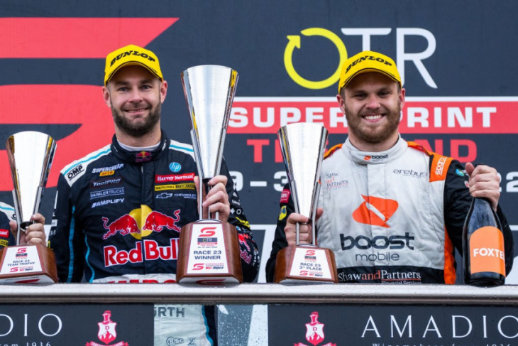 shane van gisbergen completes another clean sweep at the bend