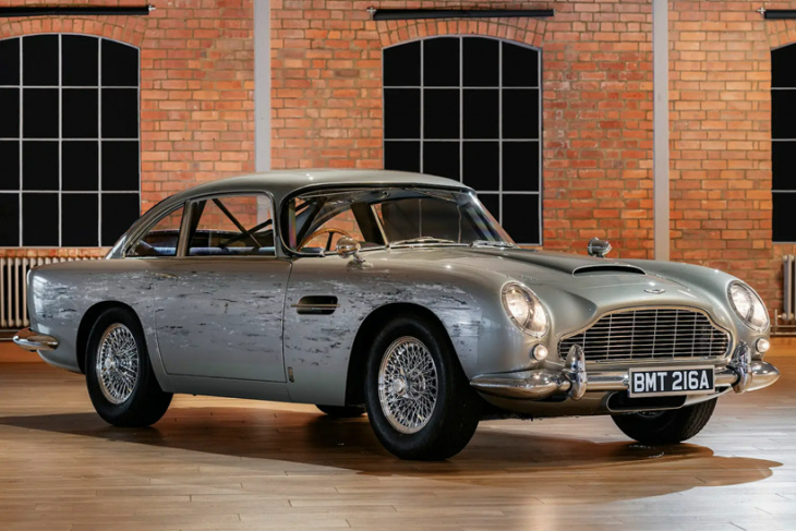 aston martin db5 stunt car used in 'no time to die' emerges for sale online
