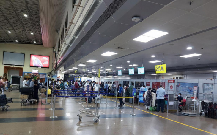 my experience at two very different indian airports: trz vs hyd