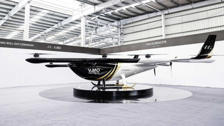 volkswagen group unveils its first electric flying taxi prototype