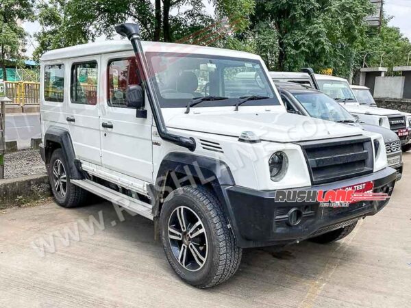 android, force gurkha 5 door, 9 seat suv spied for first time – thar rival