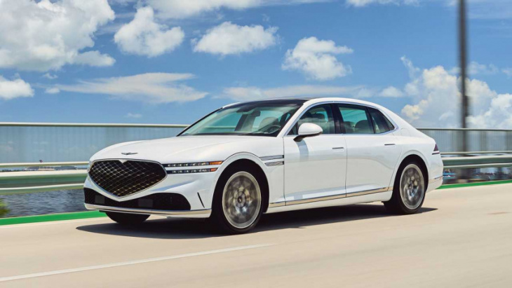 2023 genesis g90 starts at $89,495, $99,795 with electric supercharger