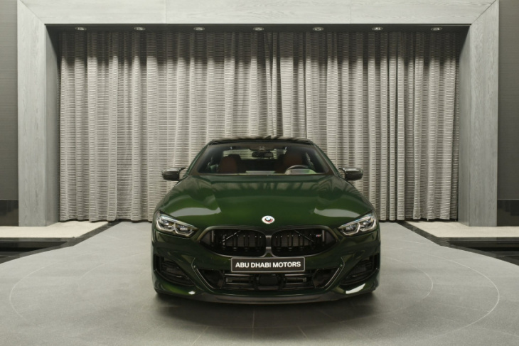 2023 bmw m850i gran coupe facelift in san remo green is a classy gt