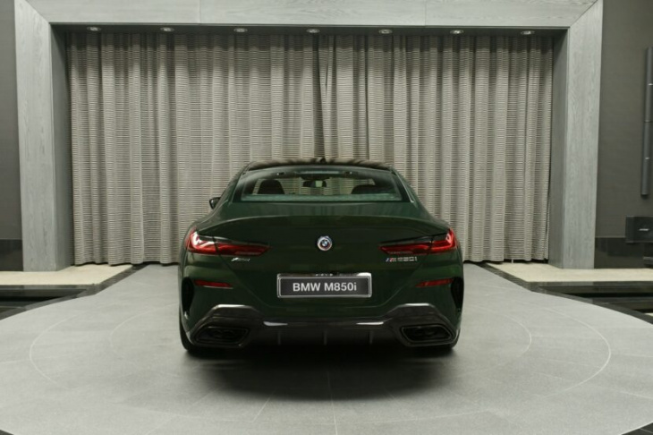 2023 bmw m850i gran coupe facelift in san remo green is a classy gt