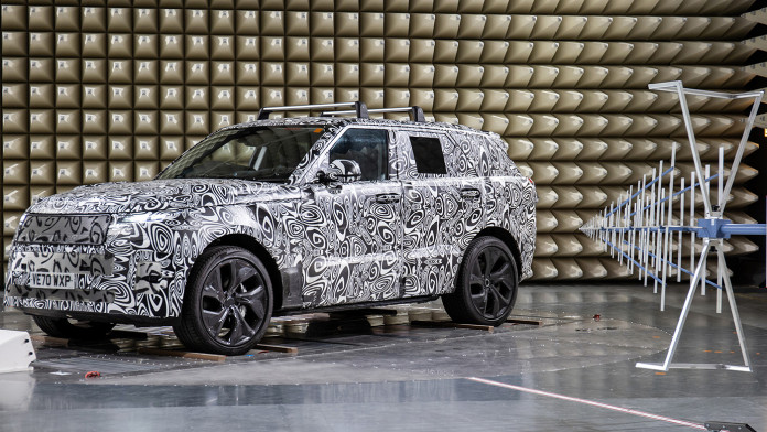 jaguar land rover opens new lab to test for ‘electromagnetic compatibility’ in future evs