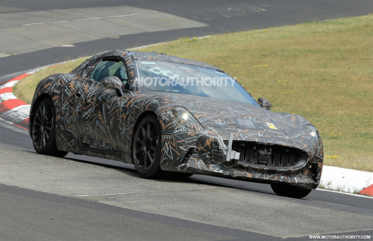 2024 maserati granturismo folgore spy shots and video: electric gt coming with over 1,200 hp