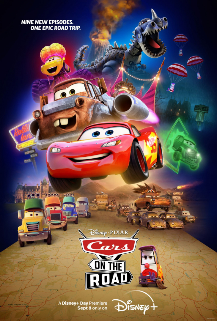 pixar franchise to debut 'cars on the road' on disney+ sept. 8
