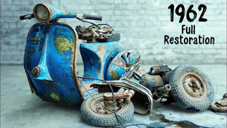 watch this tired 1962 vespa come back better than new