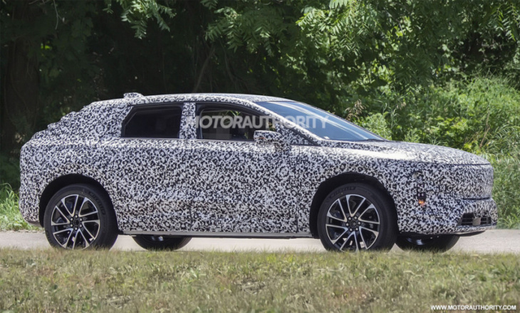 2024 cadillac electric compact crossover spy shots: lyriq's smaller sibling spotted