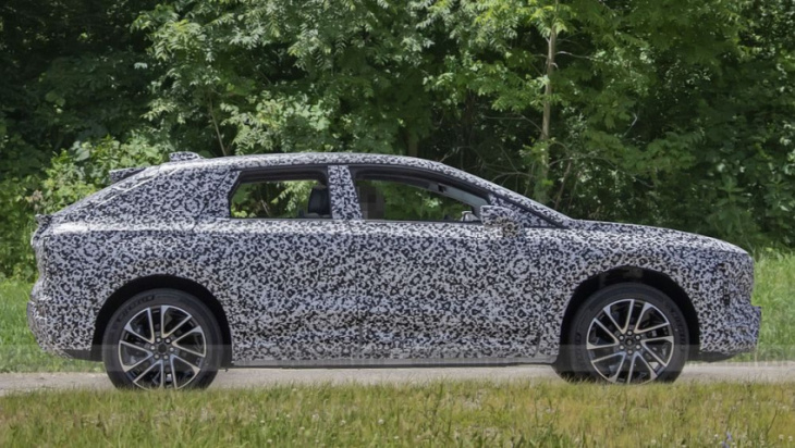 cadillac compact ev crossover spied sharing design cues with lyriq