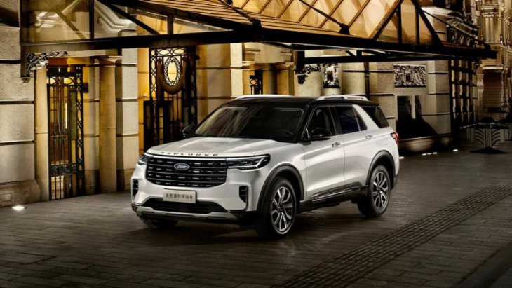 2023 ford explorer facelift revealed in china with 27-inch screen