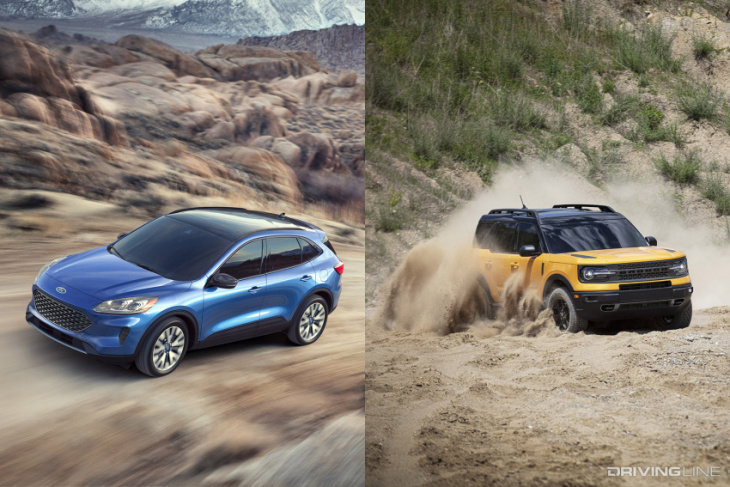 two flavors of the same cuv? ford escape vs ford bronco sport
