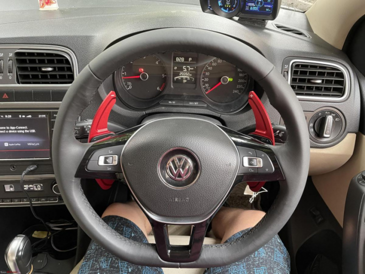installed paddle shifter extenders on my volkswagen vento tdi dsg